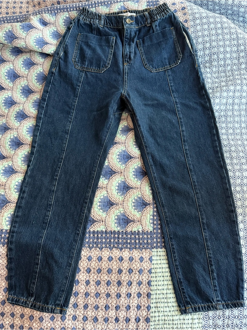 Zara Dark Blue Straight-Leg Women's Jeans